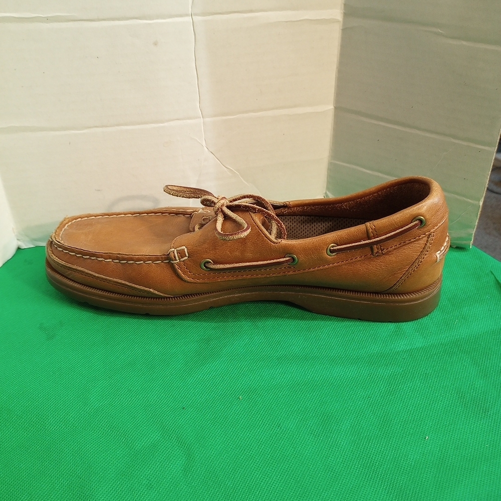 Rockport Men's Brown Leather Boat Shoes Size 10M - Picture 5 of 8